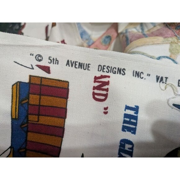 VINTAGE AIRPLANE 5th Avenue Designs Fabric 27"x50" - Picture 4 of 5